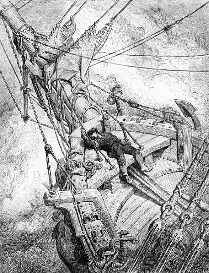Vengeance is still required the Spirit of the South Pole for the murder of the albatross and the mar od Gustave Doré