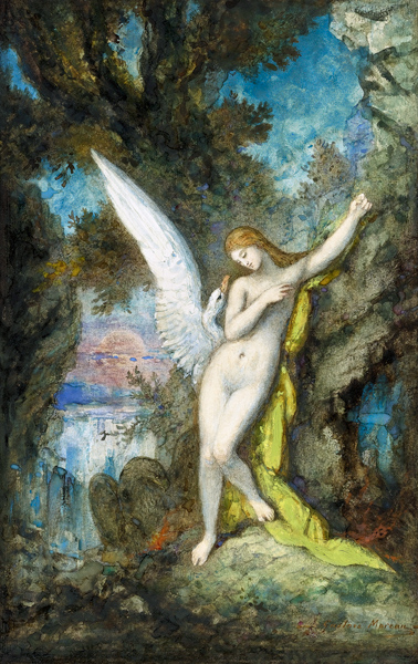 Leda and the Swan od Gustave Moreau