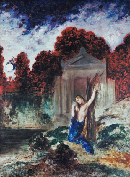 Orpheus at the grave Eurydikes. od Gustave Moreau