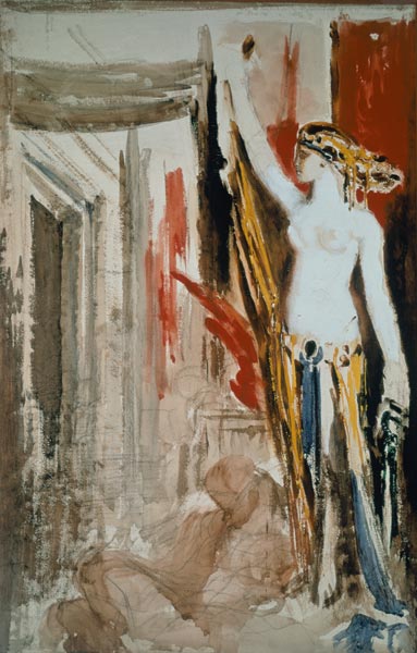 Moreau / Delilah / Watercolour od Gustave Moreau