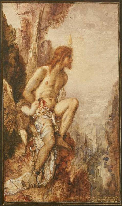 Die Strafe des Prometheus. od Gustave Moreau
