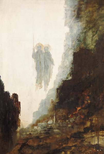 The angels of Sodom (detail) od Gustave Moreau