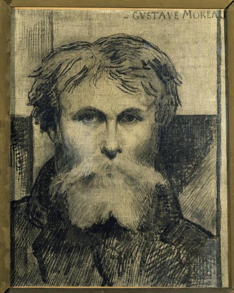 Gustave Moreau, Self-Portr./ c.1876 od Gustave Moreau