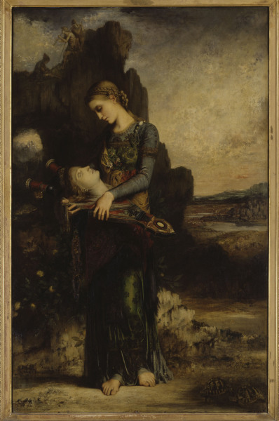 Moreau / Girl carrying Orpheus  Head od Gustave Moreau