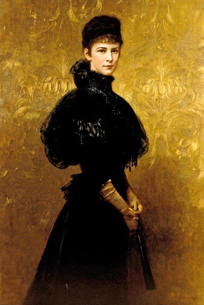 Portrait der Kaiserin Elisabeth von Österreich od Gyula Benczúr