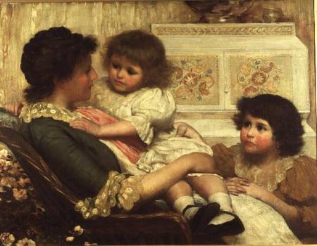 The Artist's Wife and her Two Daughters od H. Marriott Paget