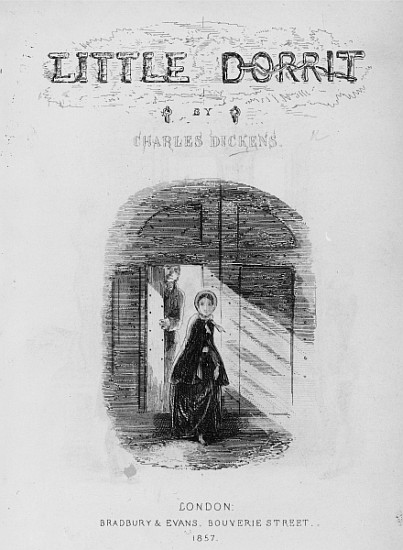 Frontispiece to ''Little Dorrit'' Charles Dickens od Hablot Knight (Phiz) Browne