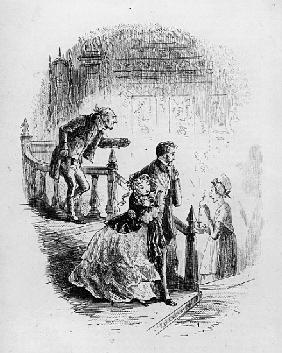 Flora''s tour of inspection, illustration from ''Little Dorrit'' Charles Dickens