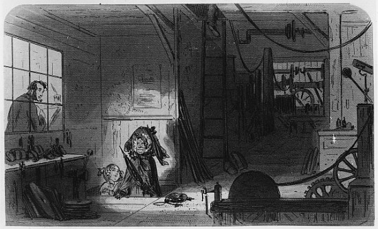 Visitors at the Works, illustration from ''Little Dorrit'' Charles Dickens od Hablot Knight (Phiz) Browne