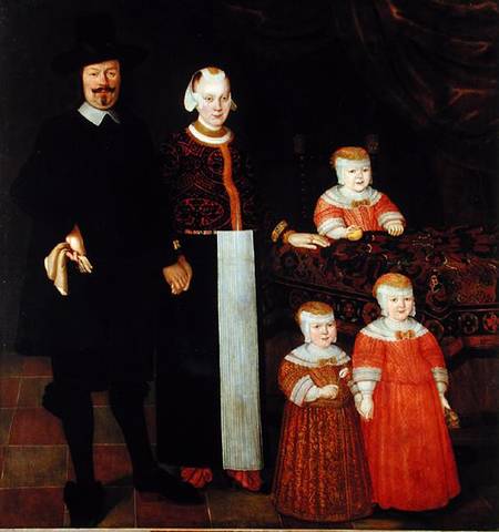 Portrait of a Hamburg Family od Hamburg Master