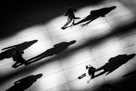 People and shadows