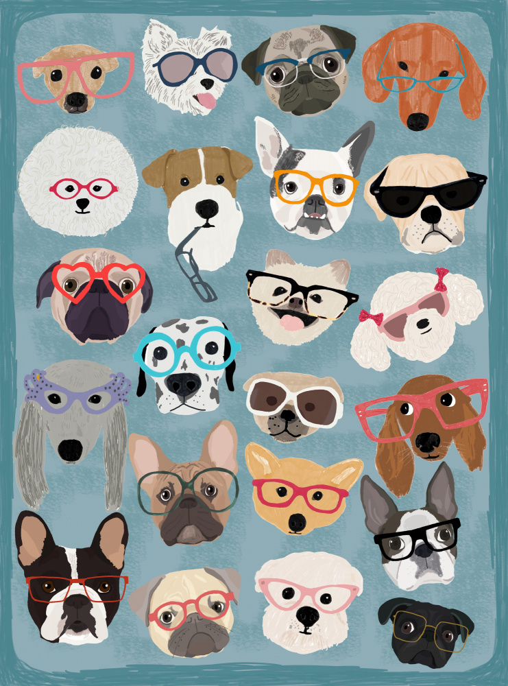 Puzzle Dogs In Glasses od Hanna Melin