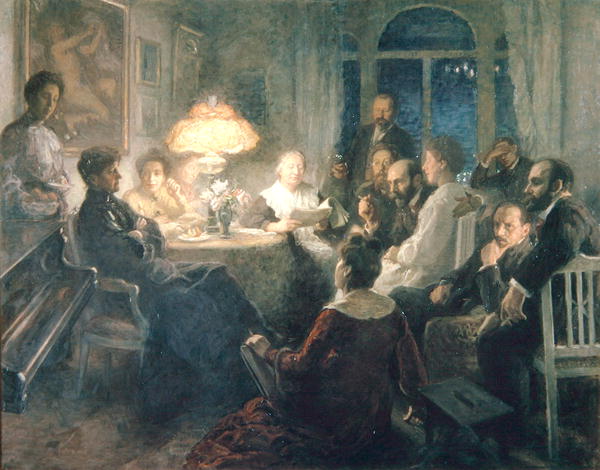 Friends, 1900-07 (oil on canvas)  od Hanna Pauli
