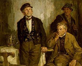 Three men in the tavern od Hans Best