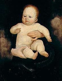 Copy of the Christuskindes from the so-called Solothurner Madonna of