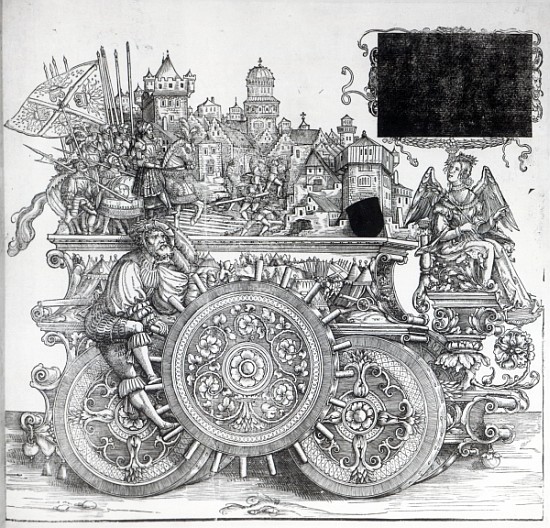 Scene from Maximilian''s Triumphal Procession, c.1516-18 od Hans Burgkmair