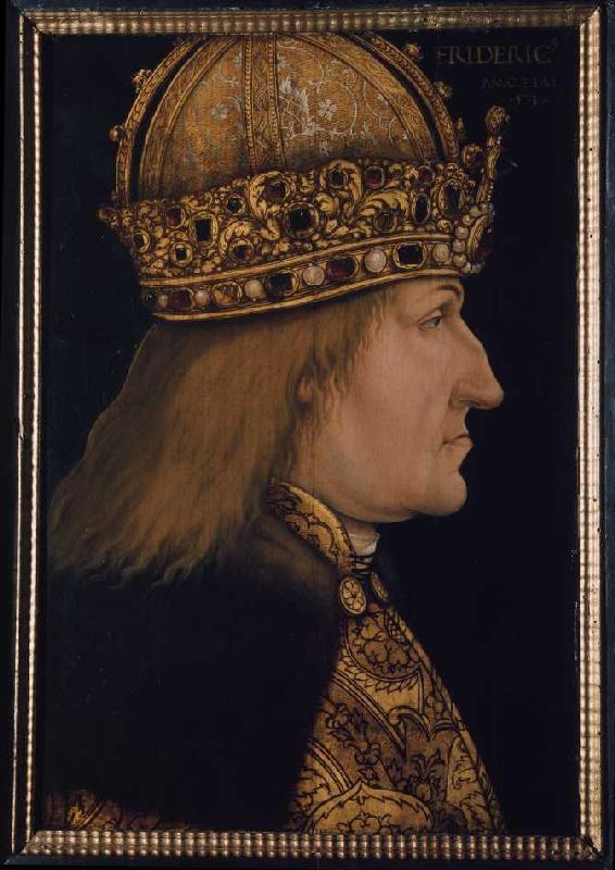 Emperor Friedrich III . (1415-1493) od Hans Burgkmair d. Ä.