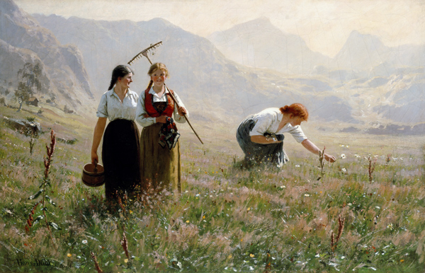 A summer's day in Norway od Hans Dahl