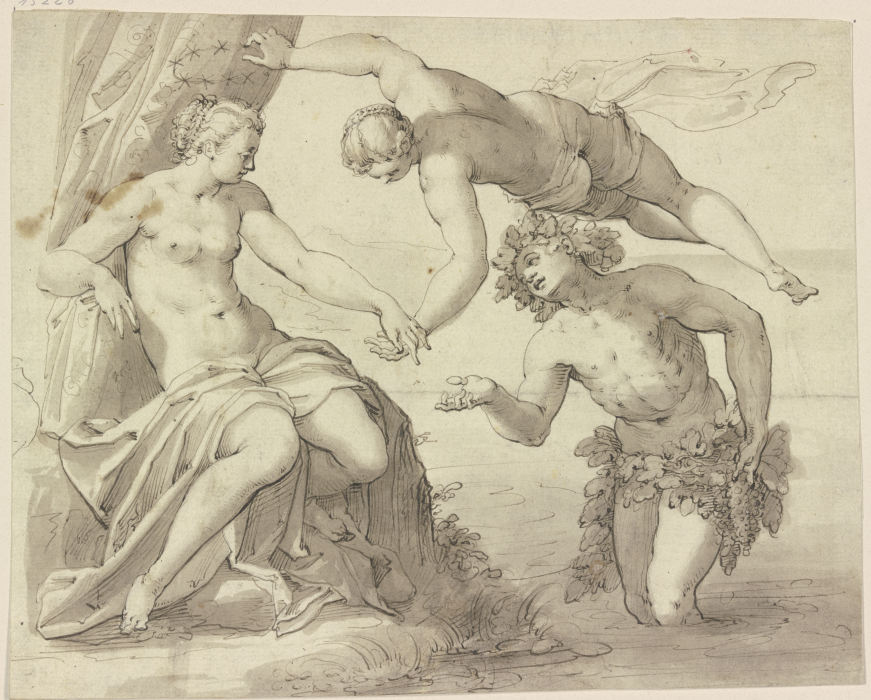 Bacchus, Ariadne und Venus od Hans Friedrich Schrorer