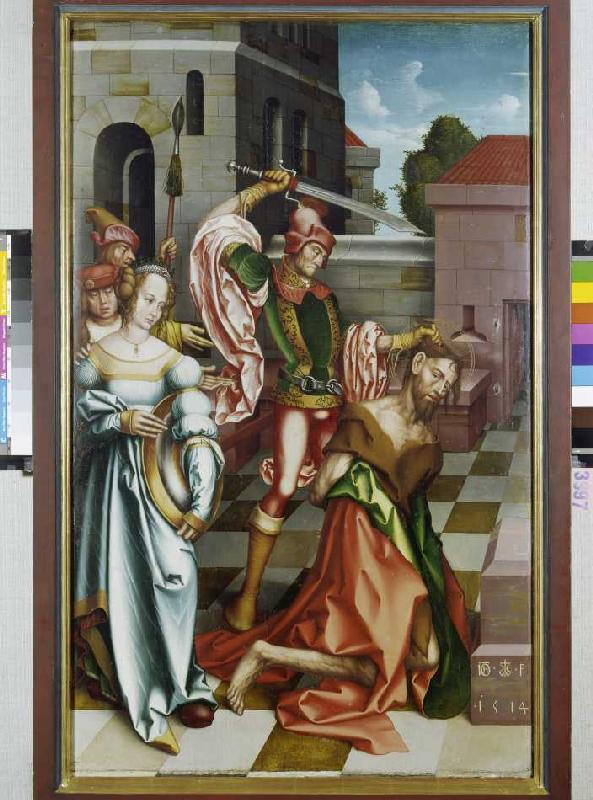 The decapitation of Johannes of the Täufers. od Hans Fries
