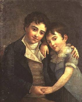 Portrait of Karl Thomas (1784-1858) and Franz Xaver (1791-1844), the two sons of Wolfgang Amadeus Mo