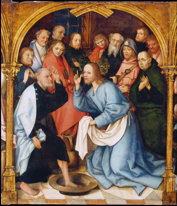 Christ Washing St Peters Feet od Hans Holbein d. Ä.