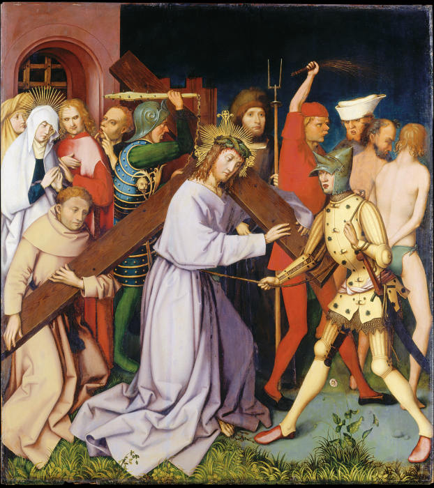 Bearing of the Cross, (Entombment Destroyed) od Hans Holbein d. Ä.