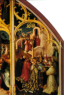 Basilikatafel San Paolo fuori Le mura. Panel raked laying out of the St. Pau od Hans Holbein d.Ä.