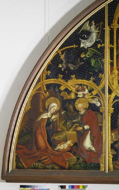 Detail Christi birth from the Basilikatafel Sta.Maria Maggiore od Hans Holbein d.Ä.
