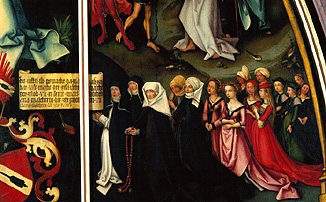 Epitaph of the nurses Walther detail of the right Tafelafel: The women of the family od Hans Holbein d.Ä.