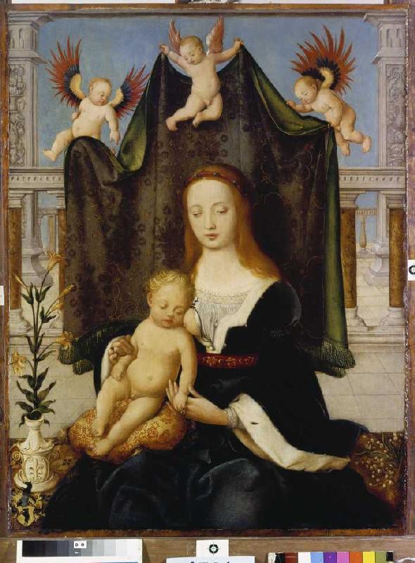 Madonna with child, so-called Böhlersche Madonna. od Hans Holbein d.Ä.