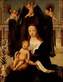 Mother of God with child (on the balcony) od Hans Holbein d.Ä.