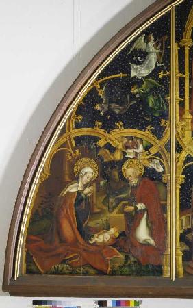 Detail Christi birth from the Basilikatafel Sta.Maria Maggiore