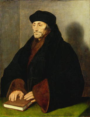 Erasmus of Rotterdam (oil on canvas) od Hans Holbein d.J.