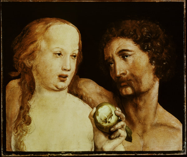 H.Holbein th.Y., Adam and Eve od Hans Holbein d.J.