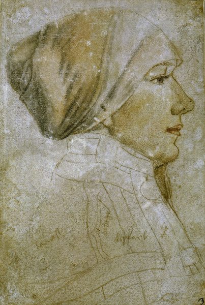 Holbein t.Y., portrait of a woman od Hans Holbein d.J.