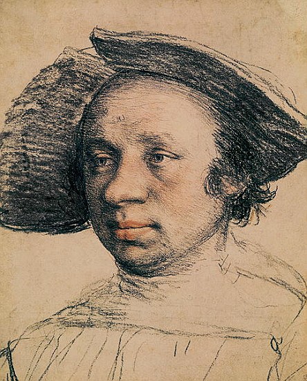 Portrait of a Youth in a Broad-brimmed Hat, c.1524-26 od Hans Holbein d.J.