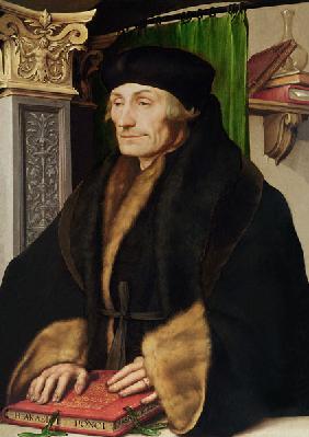 Portrait of Erasmus, 1523 (oil and egg tempera on panel)