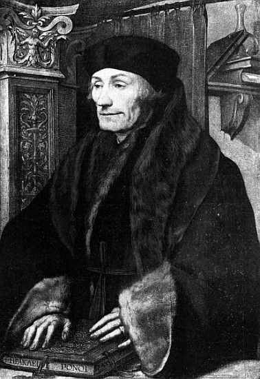 Portrait of Erasmus od Hans Holbein d.J. 