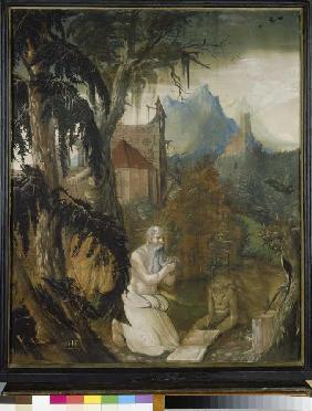 The St. Hieronymus in the wilderness.