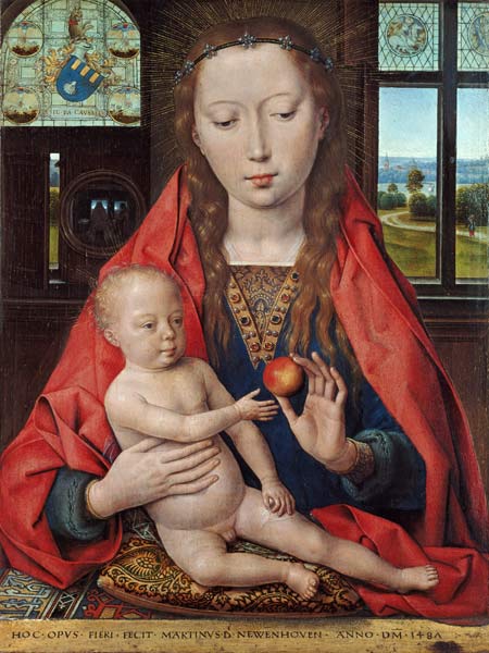 Madonna and Child, from The Diptych of Maerten van Nieuwenhove od Hans Memling