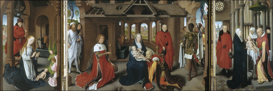 Nativity. The Adoration of the Magi. The Presentation of Jesus at the Temple od Hans Memling
