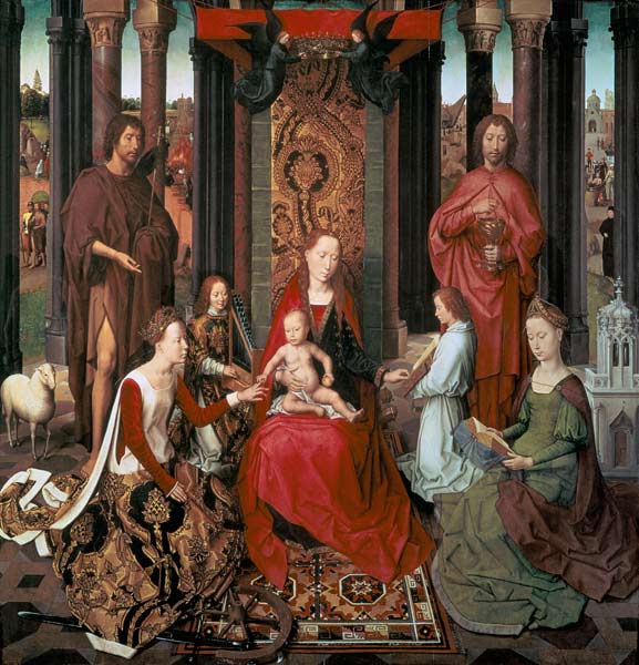 Mystic Marriage of St. Catherine and Other Saints od Hans Memling