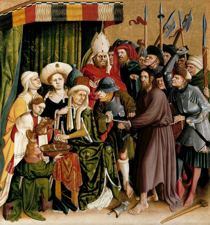 Christ before Pilate. The Wings of the Wurzach Altar od Hans Multscher
