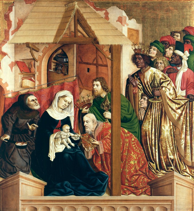 The Adoration of the Magi. The Wings of the Wurzach Altar od Hans Multscher