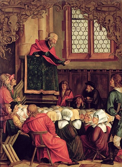 The Sermon of St. Peter, from a polyptych depicting Scenes from the Lives of SS. Peter and Paul od Hans Suess Kulmbach
