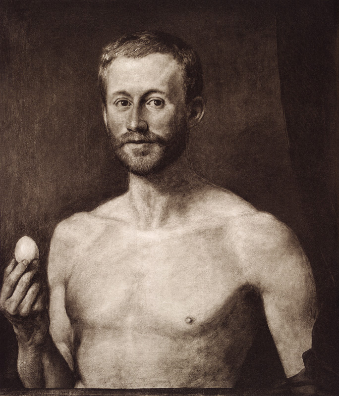 Der Philosoph mit dem Ei od Hans Thoma