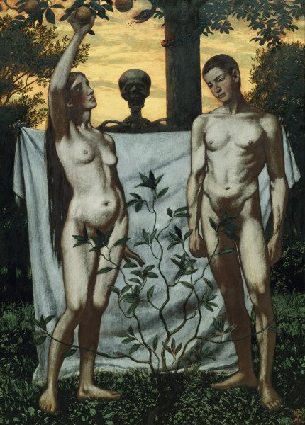 Adam and Eve / Hans Thoma / 1897 od Hans Thoma