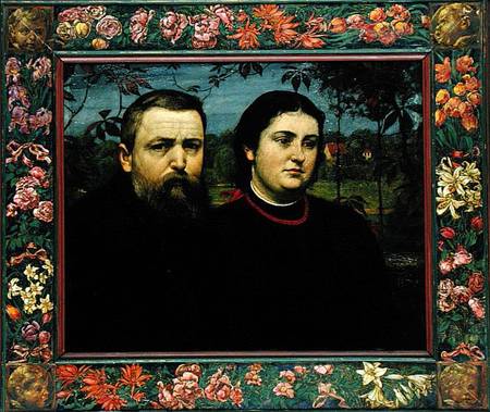 The Artist with his Wife Bonicella od Hans Thoma