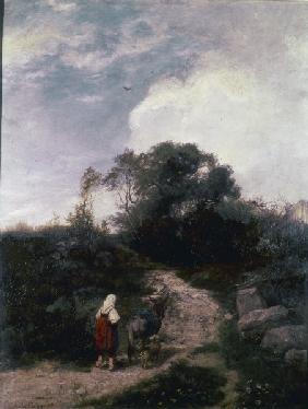 Hans Thoma, Die Eseltreiberin/ 1869